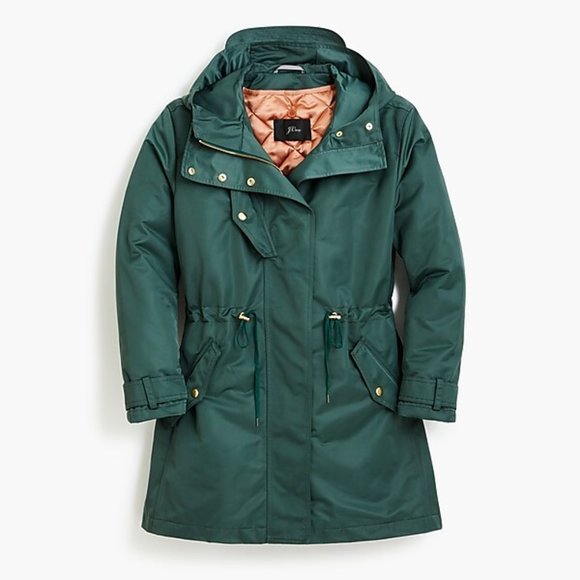 J. Crew Jackets & Blazers - NWT J.Crew Satin-nylon parka with removable liner